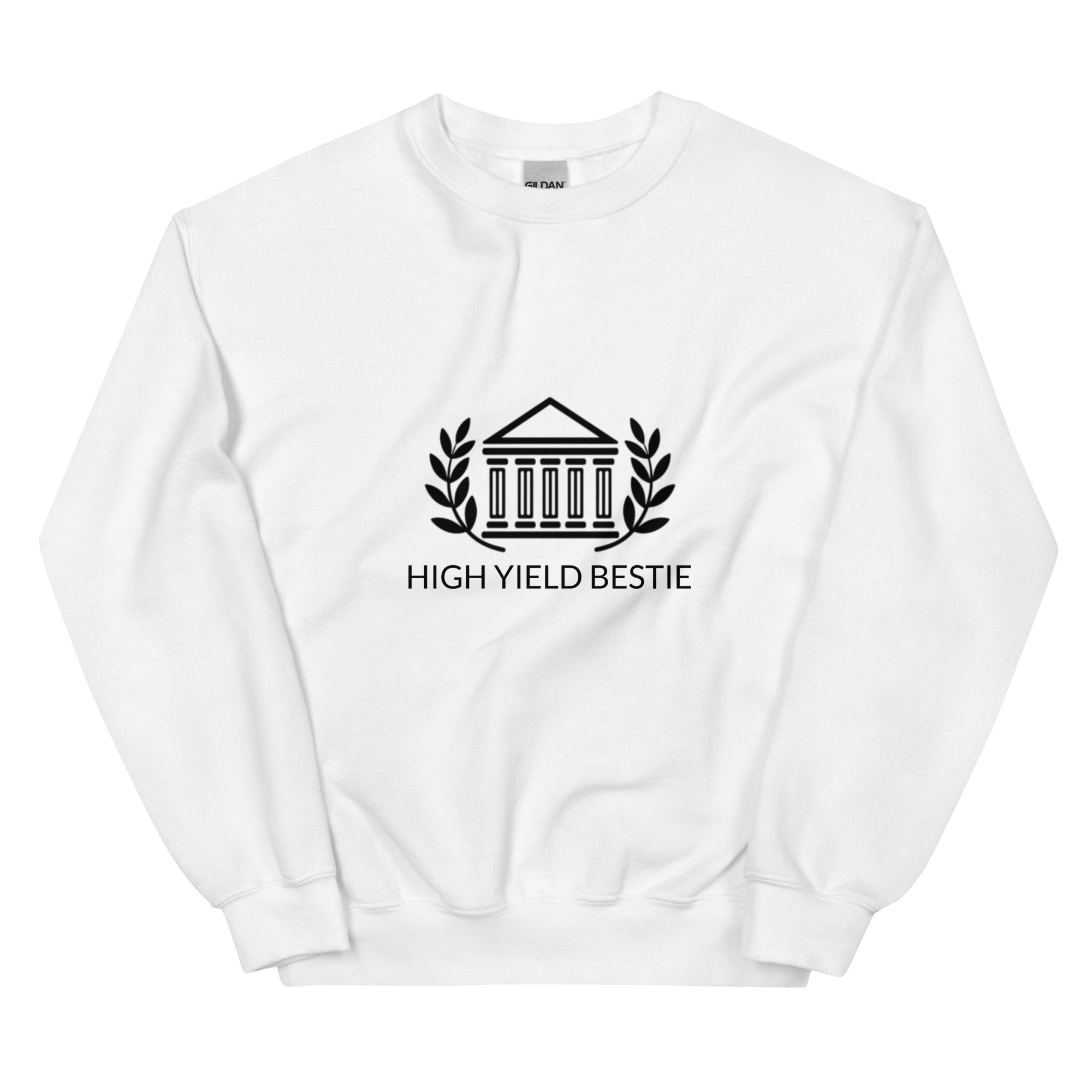 Premium High Yield finance sweatshirt for investment bankers, funny Wall Street apparel,  finance bro hoodie.